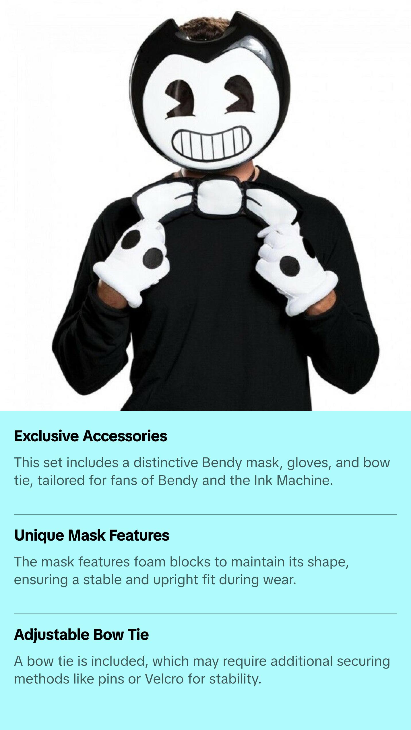 Bendy Kit - Bendy & the Ink Machine - Costume Accessory - Adult - One Size