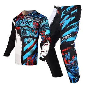 Motorcycle Racing Riding Suit Off-Road Outdoor Sports Mountain Bike Riding Moisture Wicking Set# Outdoor Fun# Summer