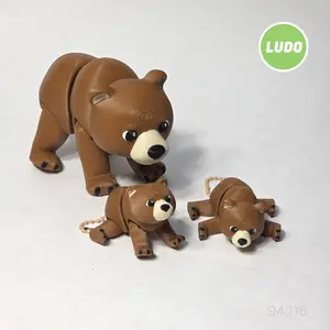 Growly Grizzly – Articulated Keychain & XL Buddy