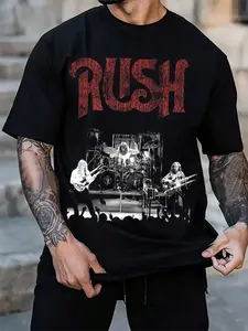 Rush Rock Band Graphic T-Shirt