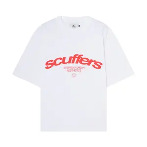 Scufferss SCFF Design with Gildan White Hoodie - Trendy and Comfortable Gildan Hooded Sweatshirt, Perfect for Casual Wear, Comfortable and Relaxed Fit Pullover