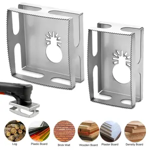 SJPACK 2Pcs Oscillating Tool Drywall Outlet Slot Cutter, for Cutting Single Gang Wall Boxes