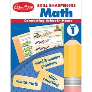 Skill Sharpeners: Math, Grade 1 Workbook -- Evan-Moor Educational Publishers, Paperback