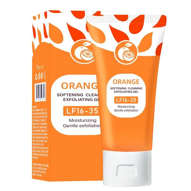 Orange Fragrance Exfoliating Gel LF16-35 Deep Cleaning Nourishing Moisturizing for All Skin Types Facial Body Cleanser