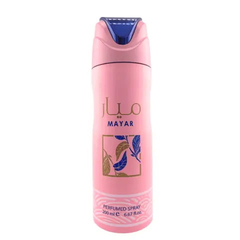 Lattafa Mayar Aroma Women's Alcohol-Based Fragrance Cosmetic Whole Body Deodorant Spray - 200ml(6.7fl oz), Jasmine & Raspberry Infused, Long-Lasting Fresh, Reduces Odor (Beauty & Personal Care, 1 Pack)