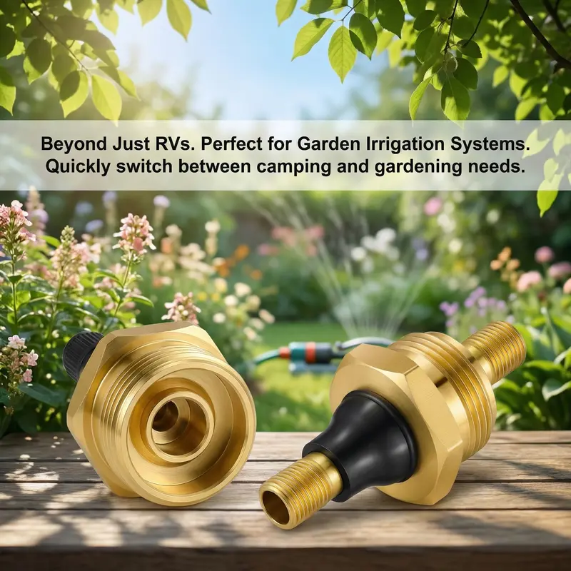 2-Pcs Brass RV Blow Out Plugs with Drain Valve - Air Hose Friendly Home Care Supplies for Camping, Convenient Drainage, Daily Maintenance, Enhances Water System Maintenance, Long-Term Durability 2-Pcs Brass RV Blow Out Plugs with Drain Valve - Air Hose Friendly Home Care Supplies for Camping, Convenient Drainage, Daily Maintenance, Enhances Water System Maintenance, Long-Term Durability