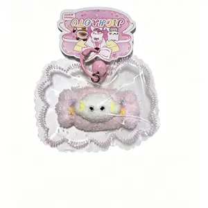 1 pc Cloud Stress Relief Keychain, Soft Cartoon Design, Transparent Protector, Bag/backpack/phone Decor, Unisex, Trendy Accessory