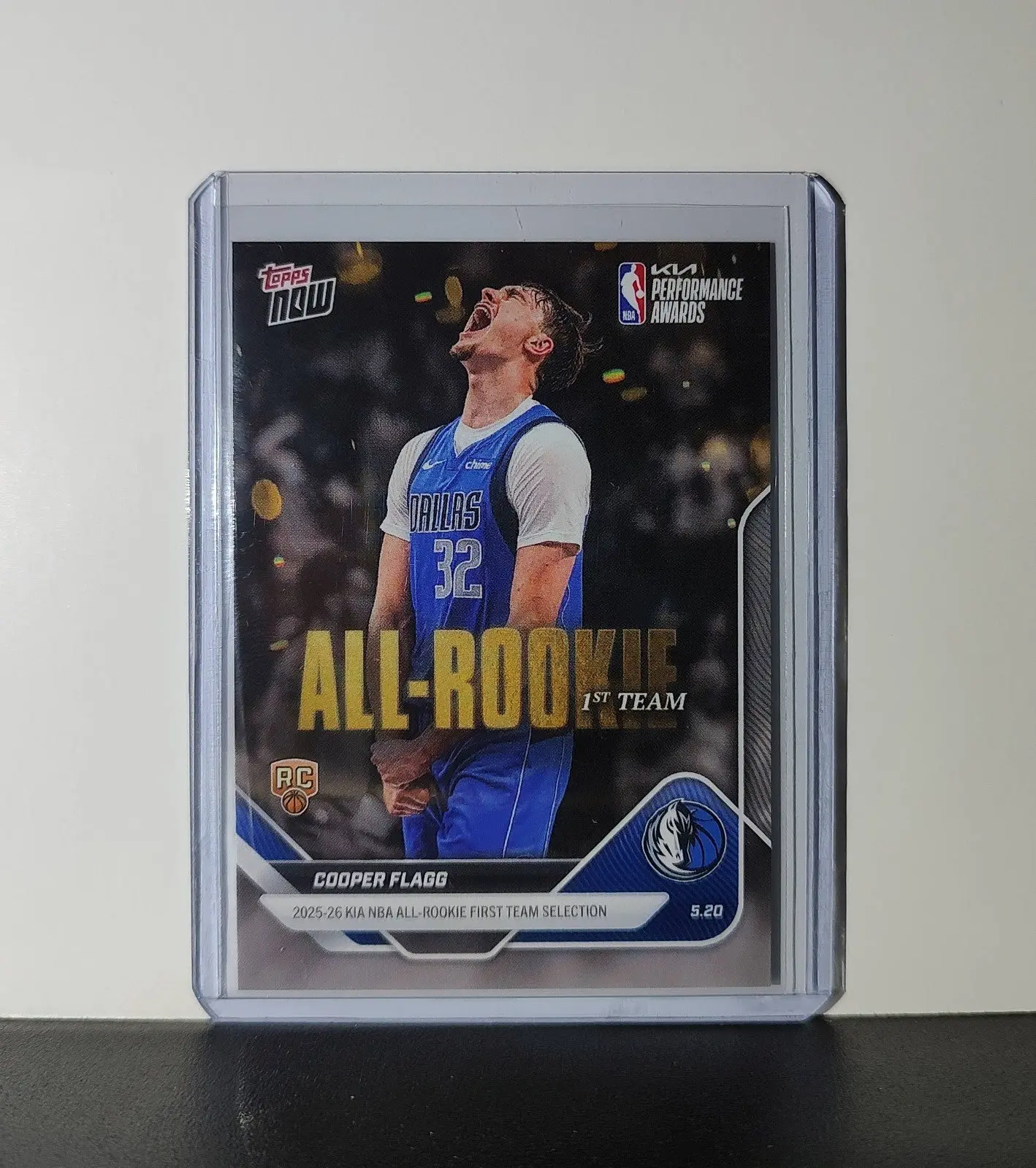 Cooper Flagg Rookie 2025-26 Topps Now NBA All-Rookie 1st Team Mavericks