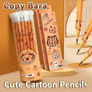 12 Box Pencils/30 Packs, Capybara Pencil Design, Essential Tool for Illustrators, Office, Drawing, Accounting, Daily Gifts
