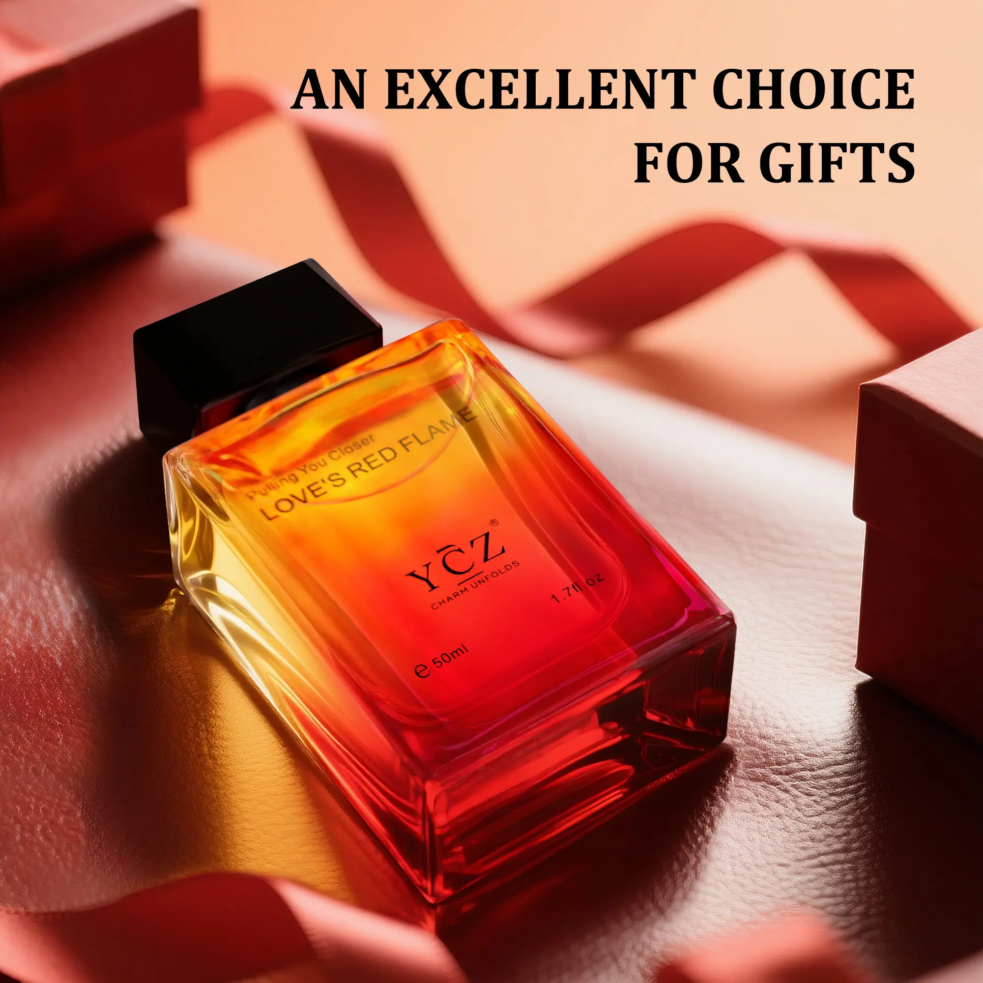 YCZ Love's Red Flame Eau de Parfum 50ml - Spicy Woody Fragrance