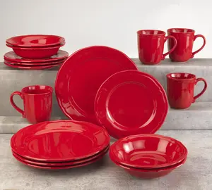 Siena 16 Piece Stoneware Dinnerware Set, Service For 4