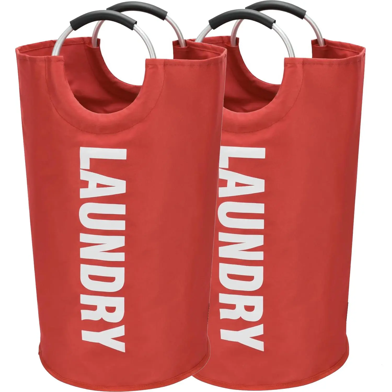 Collapsible Laundry Basket, 2 Counts/set Large Capacity Laundry Basket with Handle, Durable Linen Bins, Easy Carry Bags, Hampers for Bedroom, Organiser