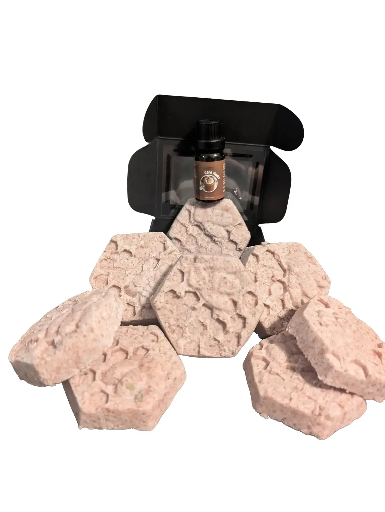 Cafe Mocha Honeycomb Shape Bathbomb - Unique Honeycomb Design for Your Bath Time Experience