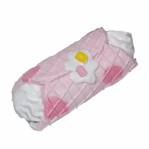 Strawberry Jam Wafer Roll Squishy,  Handmade taba squishy, Food-Grade Silicone Slow-Rising Rebound Squishy, Sticky Squeeze Toys Gift, Fidget Toys for Stress Relief, Non-Toxic Sensory Toys (6.35oz/180g)