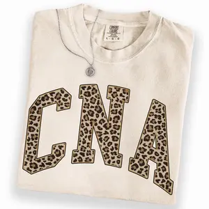 Comfort Colors CNA Shirt, Leopard Certified Nursing Assistant Tee, Gift for CNAs