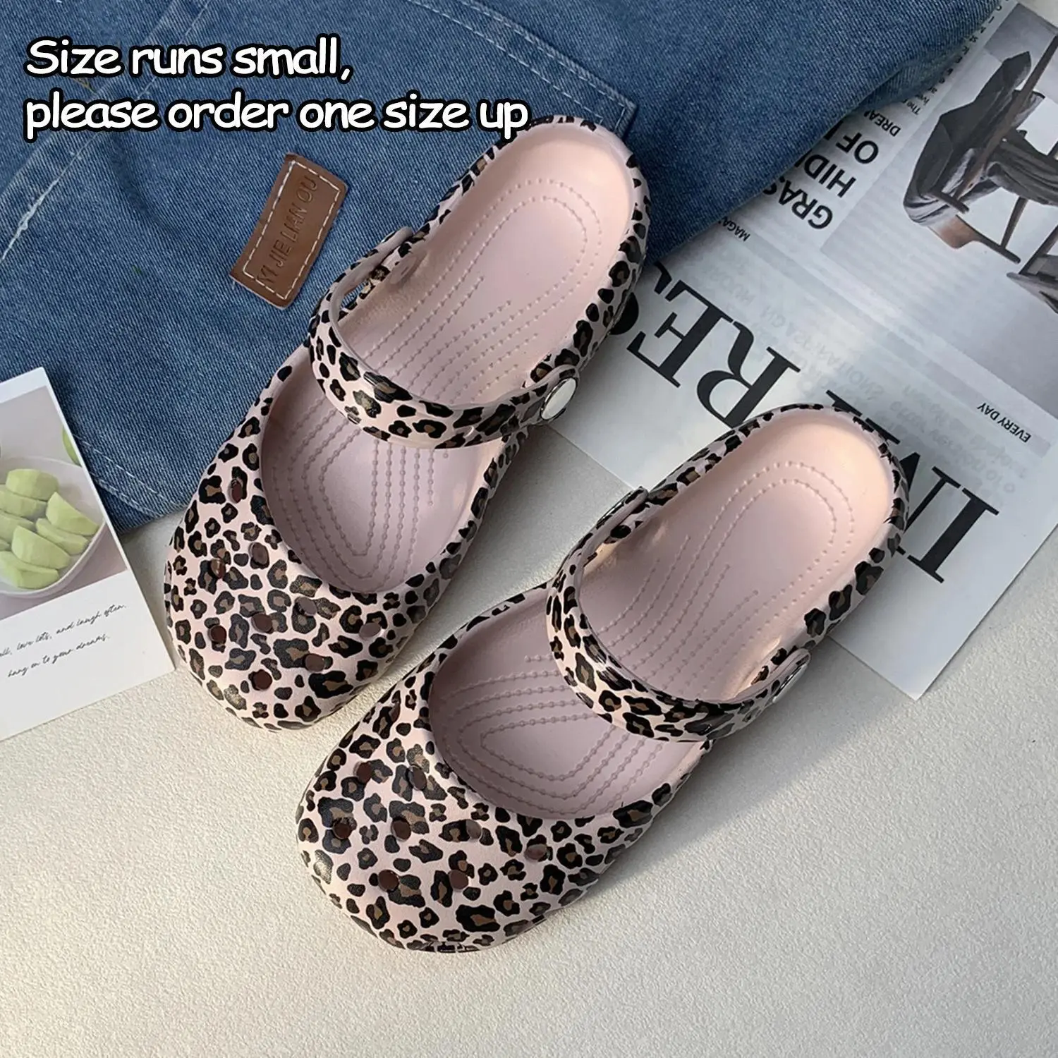 Women's Retro EVA Mary Jane Slide Shoes - Open Toe Slippers, Shoes Flats, Trendy Casual Slippers, Cute Ballet Hole Design, Soft Sole, Anti-Slip Beach-Ready Grip, Size 36-41 Summer Outdoor Footwear