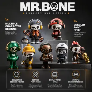 MR.BONE Back To The Future TV Series Collectible Action Figures, 2.67in Random Mystery Toys, Mystery Graduation Gift for Boys, Desktop Display & Home Decoration (Toys & Hobbies Classic Novelty Stress Relief Item)