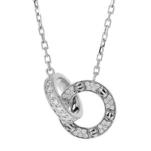 Pre-owned Cartier Love Interlock Pendant Necklace