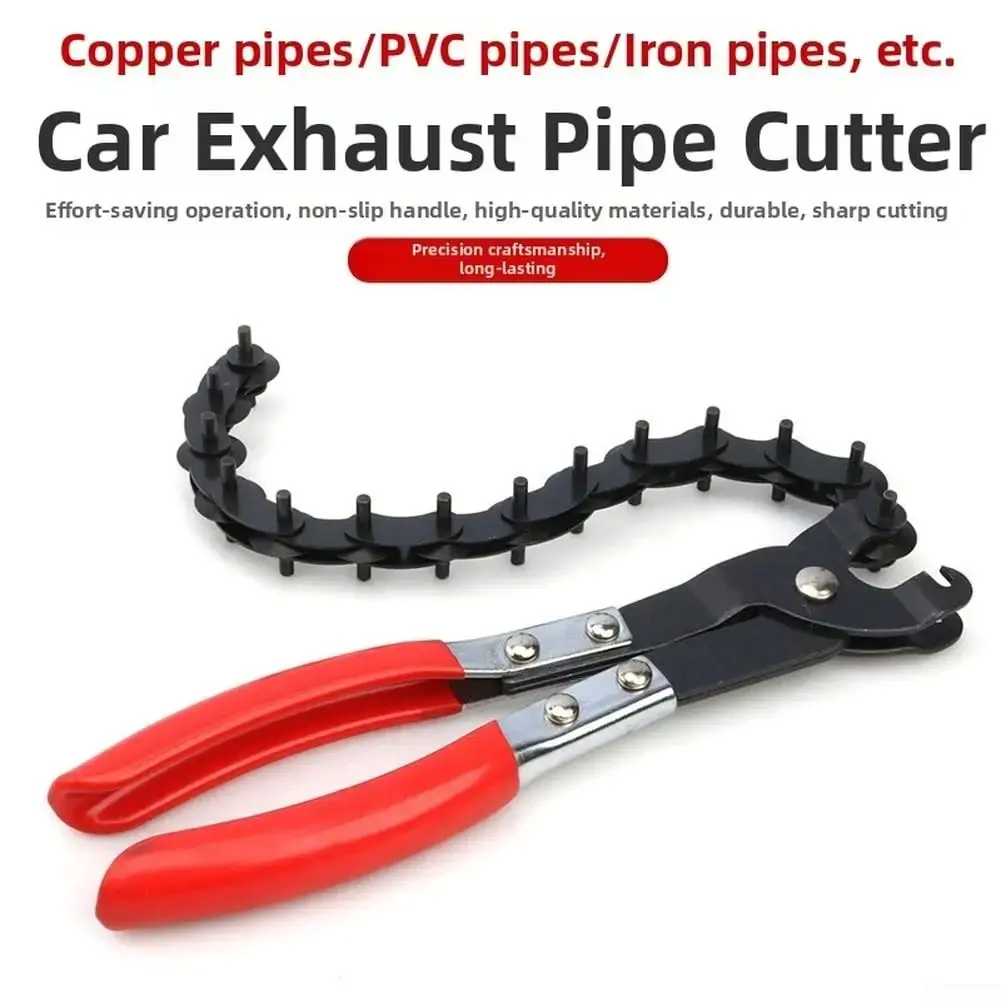 Professional Exhaust Pipe Cutter Tool - Durable, Rust-Resistant Ultimate Hand Cutting Tool for Copper, Aluminum, PVC, Iron Pipes with 19mm-76mm Wide Cutting Range