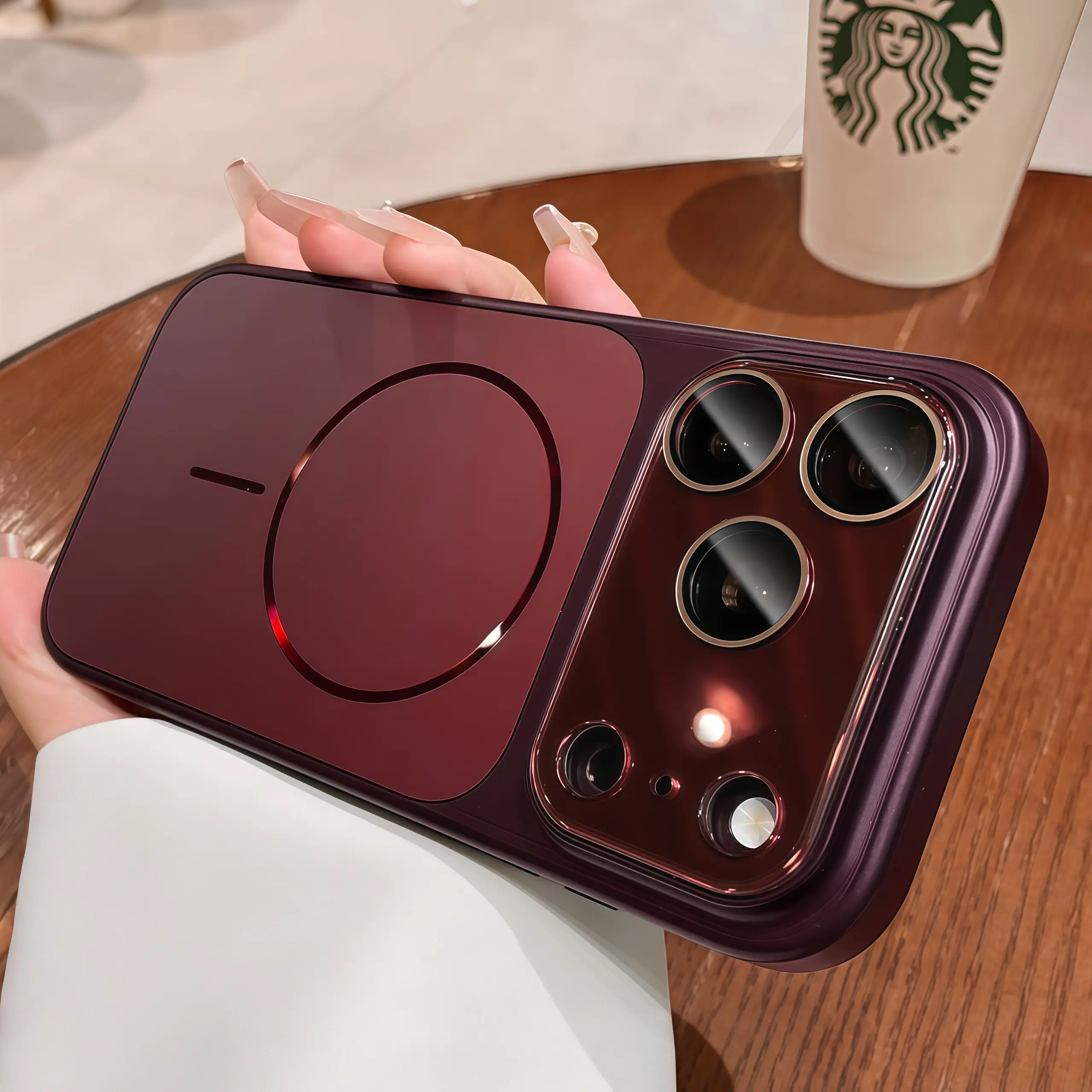 【 iPhone18 Pro Max case 】Laser AG nano skin sense magnetic phone cases iphone17 Pro Max 16 15 for iPhone case silicone soft shell TPU shockproof