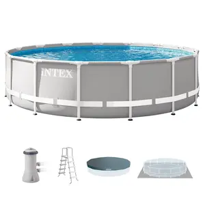Intex 26723EH 15ft x 42in Prism Frame Above Ground Swimming Pool Set with Filter Intex 26723EH 15ft x 42in Prism Frame Above Ground Swimming Pool Set with Filter