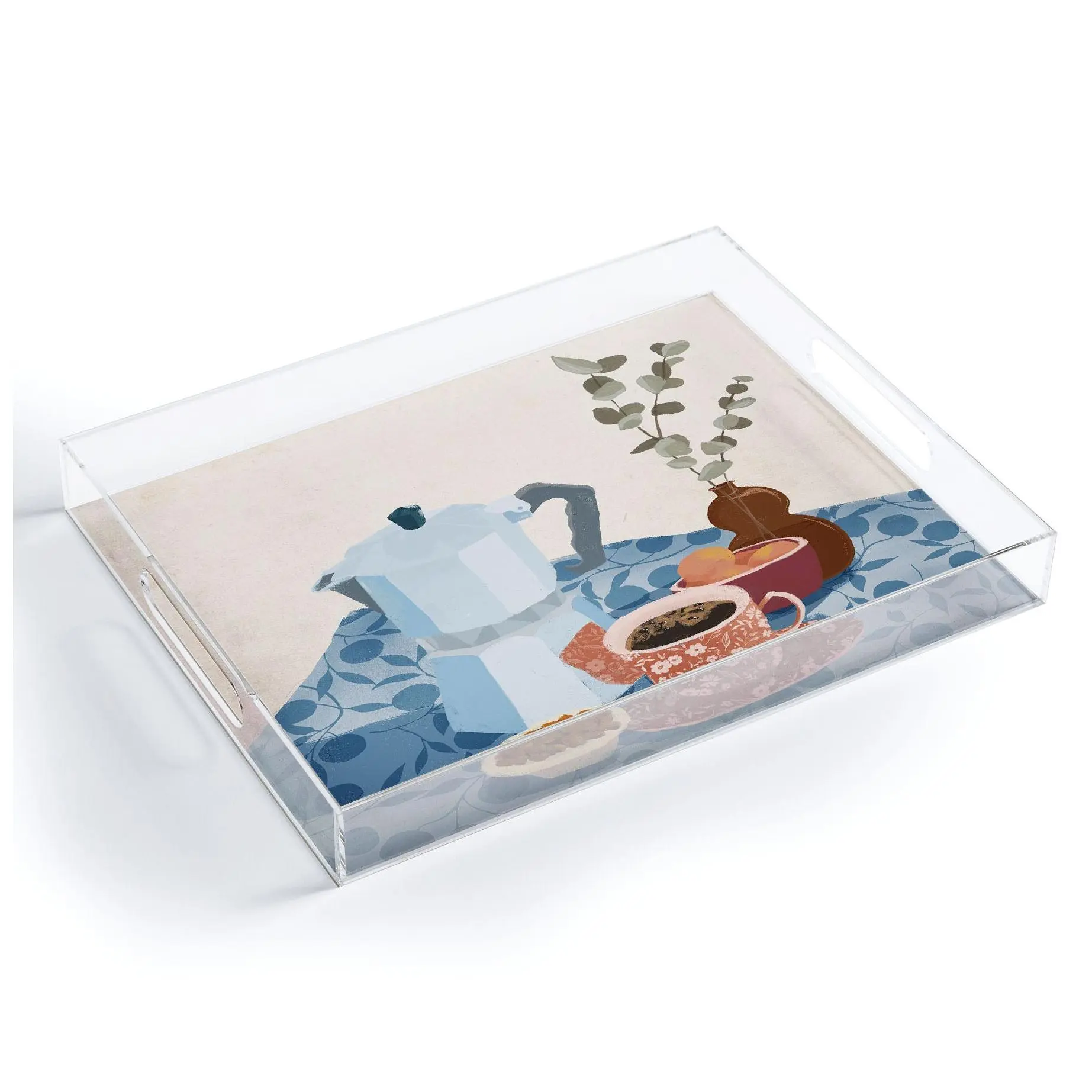 Deny Designs Acrylic Tray -Morning Coffee II byLoubruzzoni