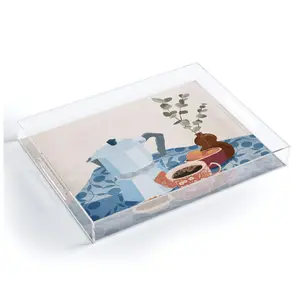 Deny Designs Acrylic Tray -Morning Coffee II byLoubruzzoni