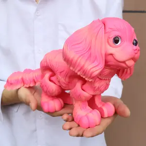 3D Printed Poodle Dog Figurine, Large & Small Sizes Available Decorative Fidget Figurine, Durable Plastic Material, Perfect Gift for Any Occasion, Articulated Fidget Figurines, Doll Figurines, Collectible Figurines, Cute Animal Design