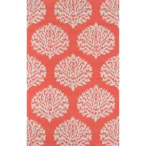 Momeni Veranda VR-45 Coral Contemporary Hand Hooked Rug