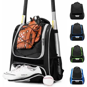 Baseball Bag,Baseball Backpack, Softball Bat Bag with Shoes Compartment for Youth Adults,Lightweight Baseball Bag with T-Ball & Softball Equipment & Gear