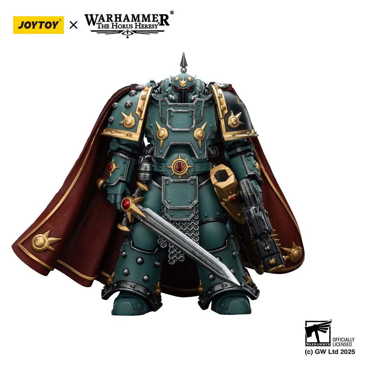 JOYTOY Warhammer Sons of Horus Legion Champion 1:18 Scale Articulating Figurines Set - JT02458, ABS/PVC Material, Anthropomorphic Design, Replacement Component If Needed, Ages 12+