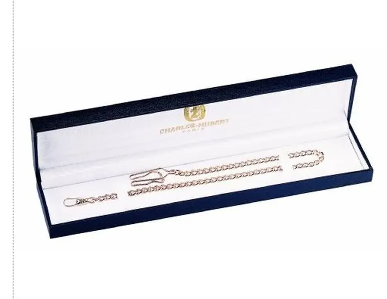 212 MAIN Charles-Hubert-Paris Brass Metal Pocket Watch Chain - Classic, Approx. 14" Fashion Women's Accessory