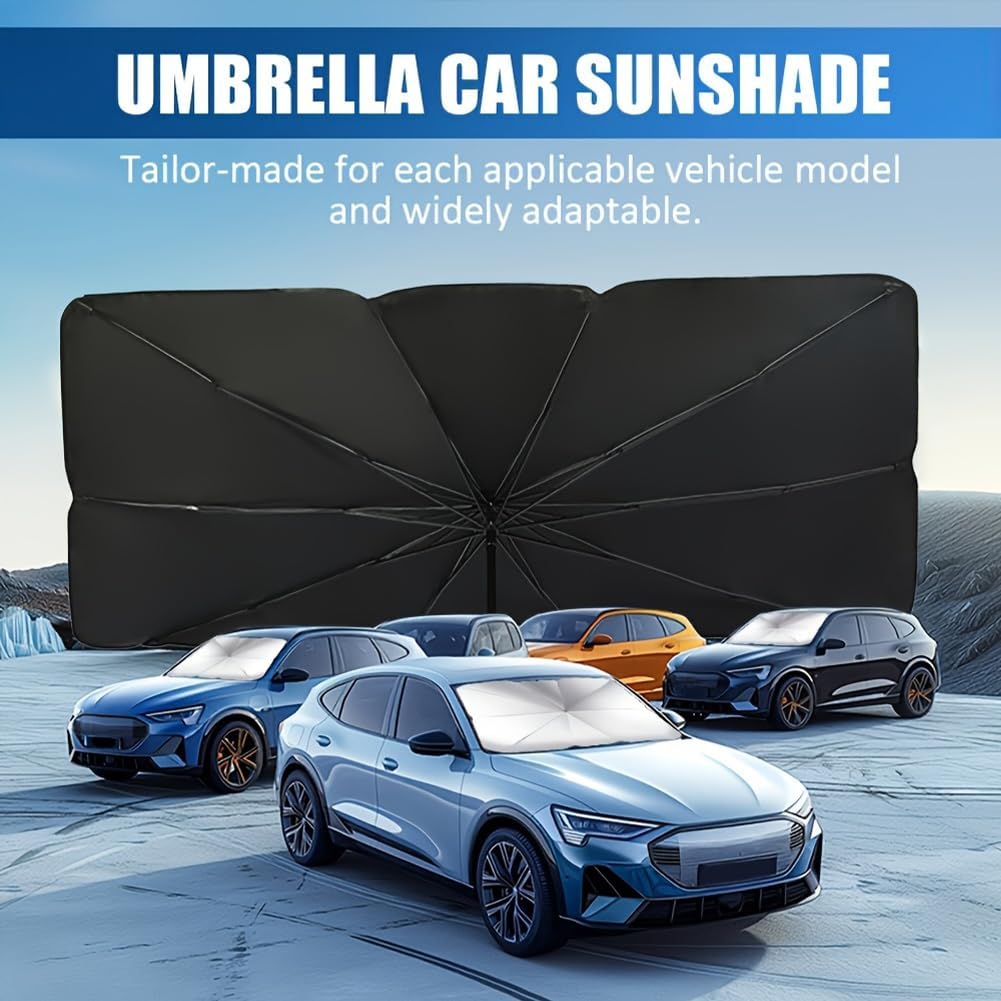Portable Car Windshield Sunshade, Foldable Car Windshield Cooling Umbrella for Daily,Car Exterior Accessories,Car Window Shades