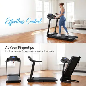 Walking Pad Treadmill, 2.5 HP, Weight Capacity 265 lbs, Remote Control Operation, LED Display, Portable Under-Counter Treadmill