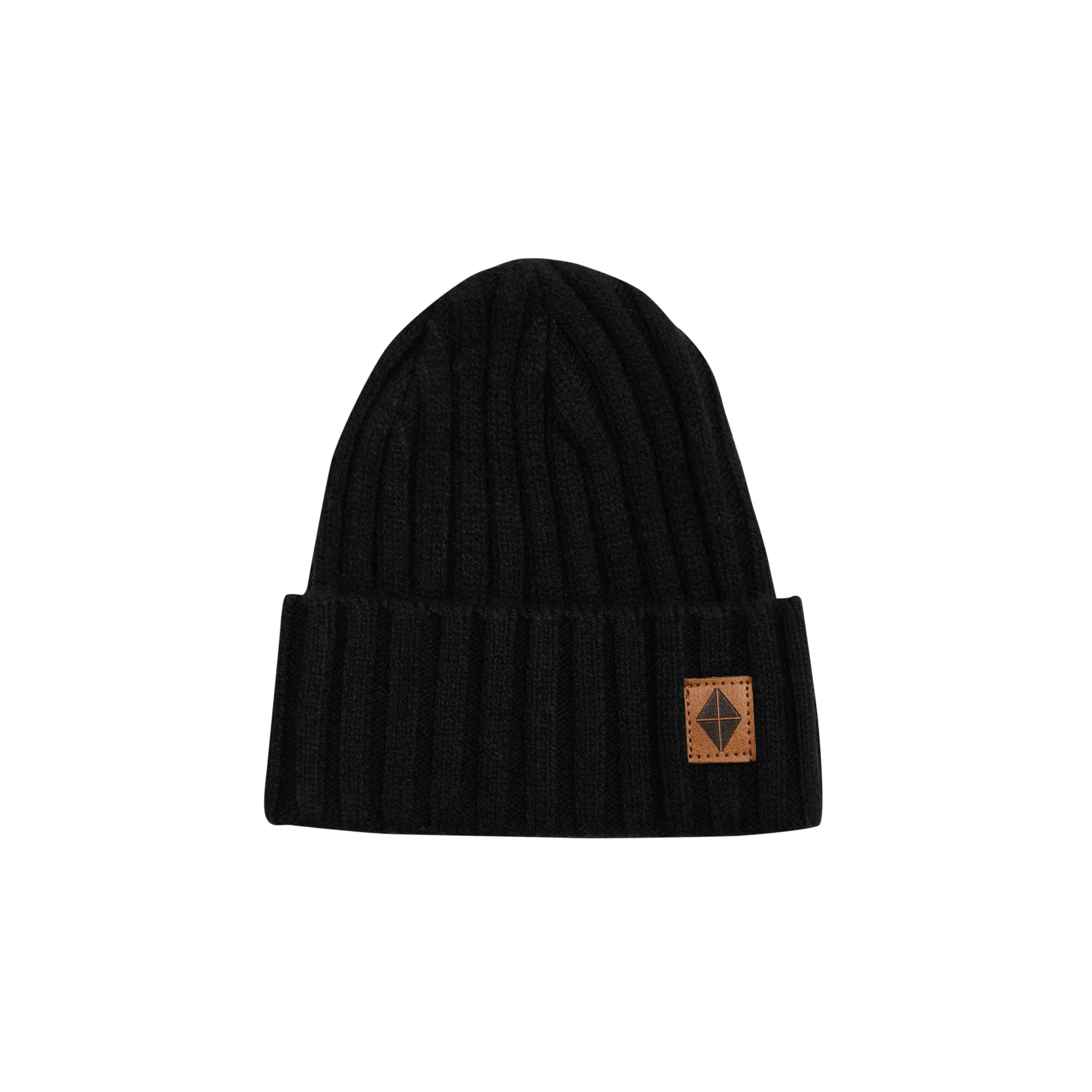 Chunky Knit Ribbed Beanie, Soft Skin-Friendly Hat for Men-Women, Midnight Color Cap to Stay Cozy