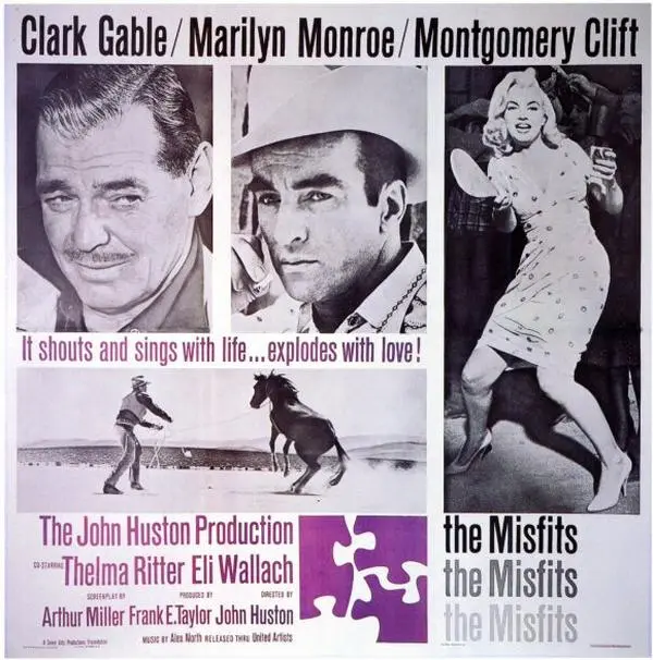The Misfits Movie Poster Print (11 x 17)
