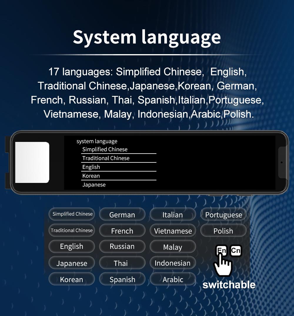 Smart OCR Scan Translator Pen, Dictionary Pen-Real-time Voice translator,suitable for language learning,travel and business