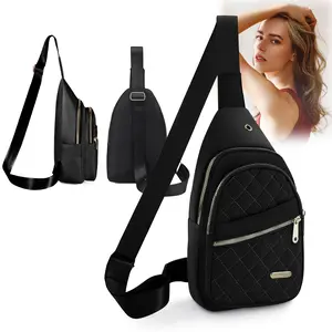 Small Sling Bag for Women Men Casual Crossbody Sling Backpack - Adjustable Strap, Multiple Compartments, All-match Sling Bag for Daily Use & Gifts