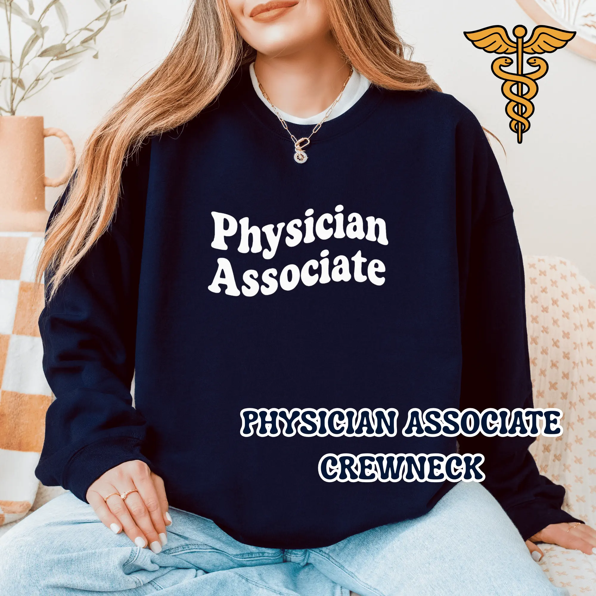 Physician Associate Crewneck - Sweatshirt Perfect for PA-C and Future PAs, PA Grad Gift, Healthcare Worker, Physician Assistant