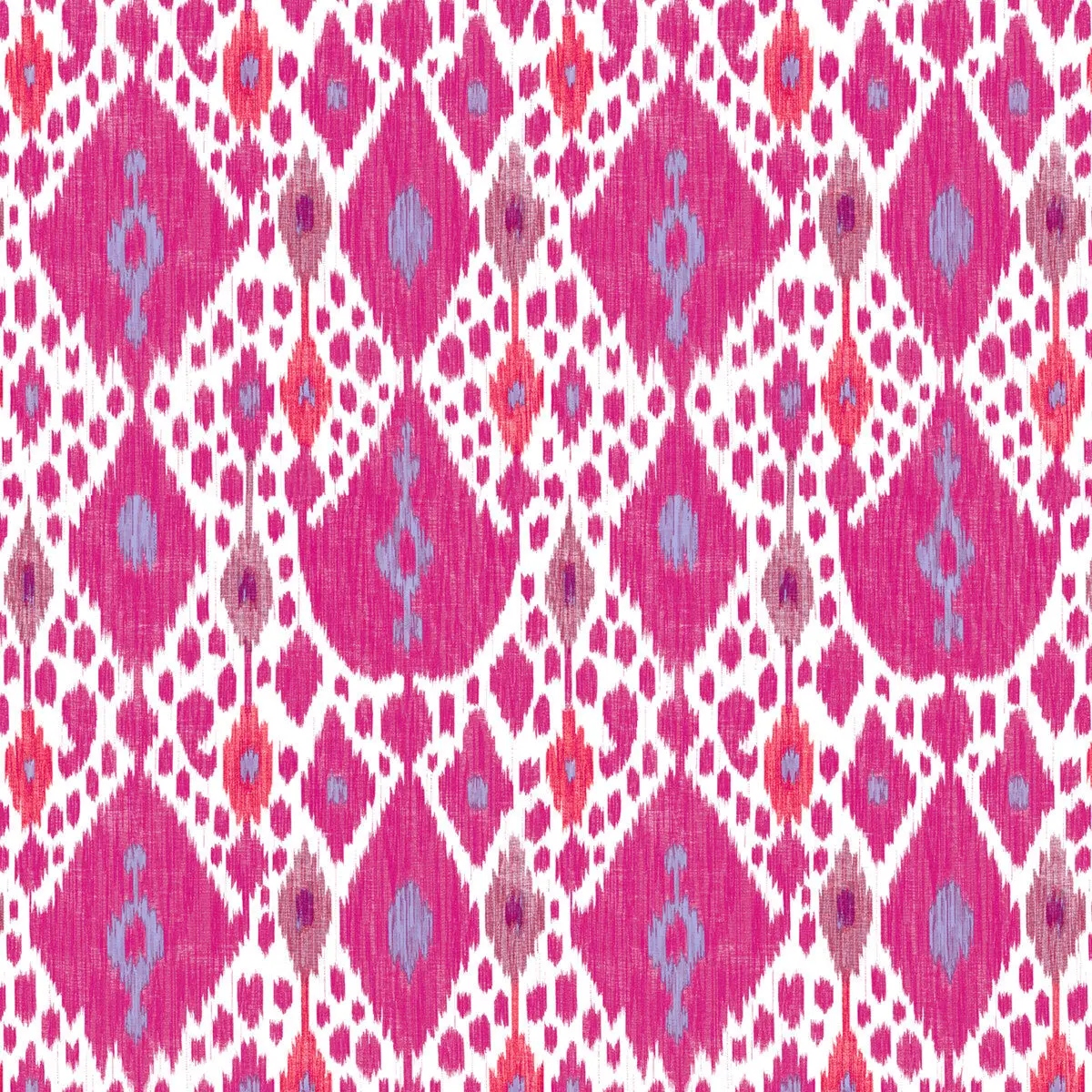 Ikat - Rojo Ivory By Gaston Y Daniela | Gaston Libreria |Ikat/Southwest/Kilims  Multipurpose Print