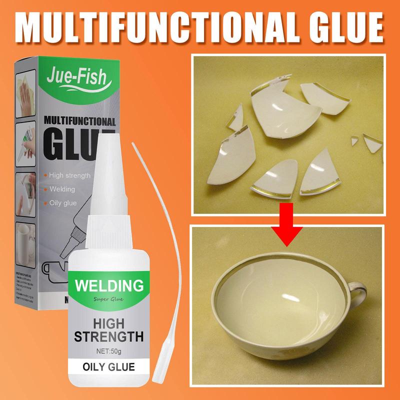 4PCS Multifunctional adhesive glue, specially formulated for wood, glass, and ceramics; transparent, fast-drying, waterproof, and all-purpose.