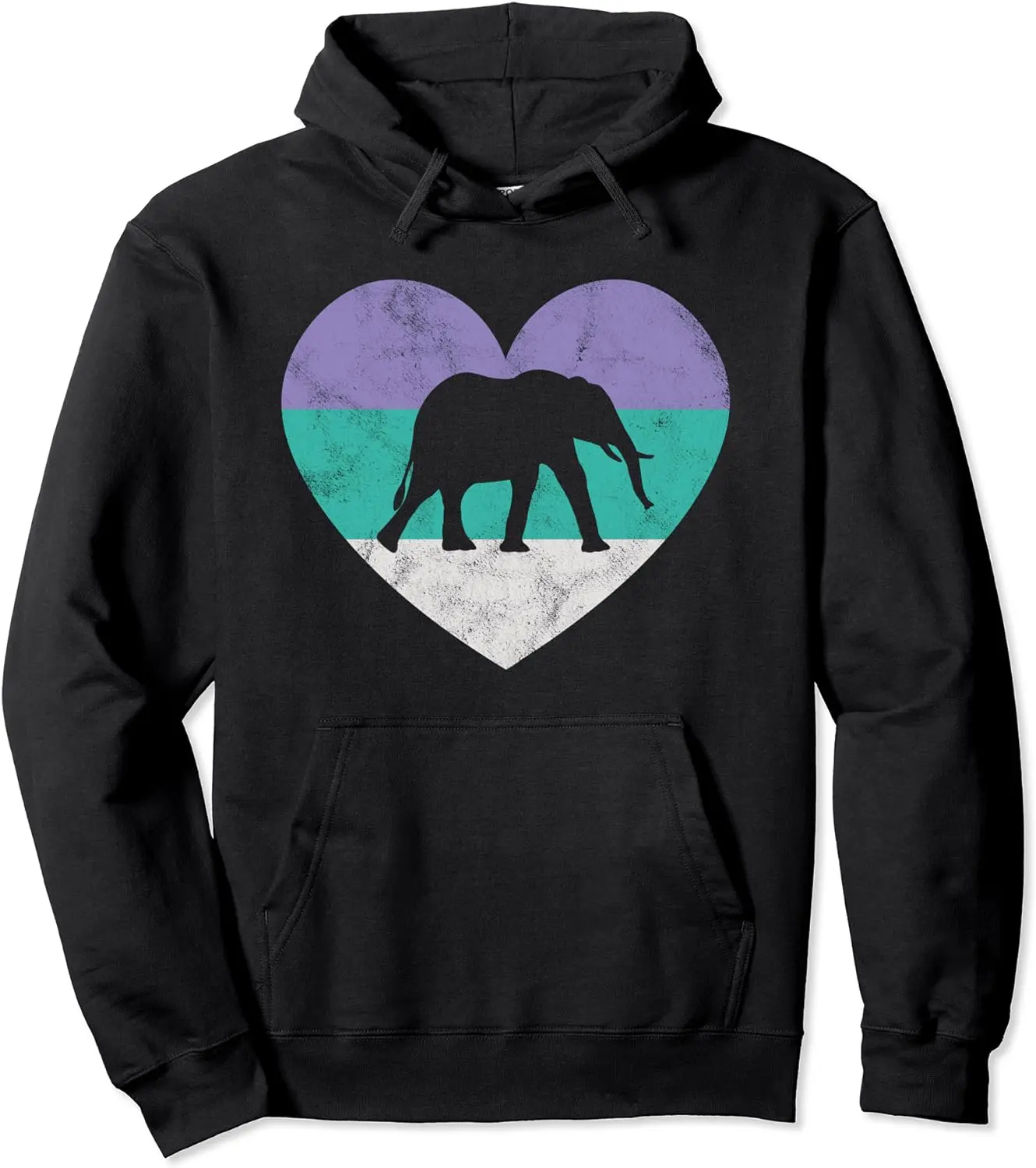 Elephant Gift Hoodie For Women & Girls Vintage Cute
