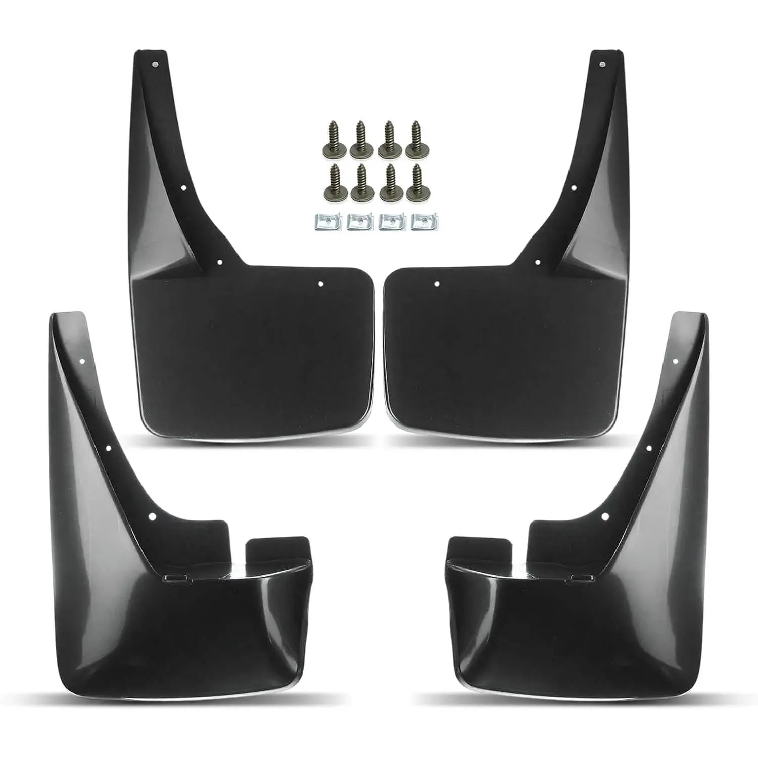 A-Premium Mud Flaps, No Drilling Required Splash Guards with Accessories | Compatible with Cadillac Escalade 2007-2014 Sport Utility, Set of 4 Front and Rear Mudguards