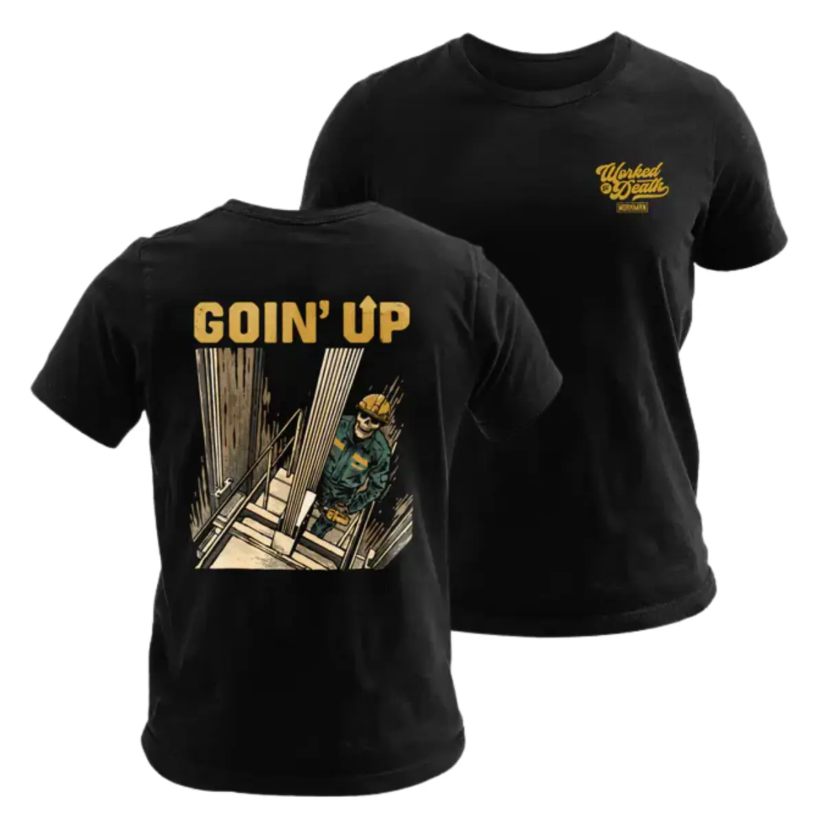 Goin' Up Graphic Tee, Professional Ironworker Apparel, Vintage Workman Trading Co Shirt for Men & Women, Durable Skilled Trade Gift