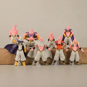 8Pcs/Set Dragon Ball Z Majin Buu Figure Toys DBZ Super Saiyan Action Figurine Anime Collection PVC Model Dolls Birthday Gift Kid