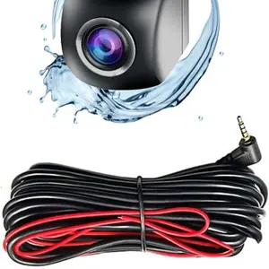 PRUVEEO Rear Camera for D90-4CH 1080P Back Up Camera with 3.5mm to 4 Pin