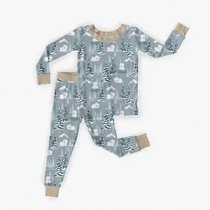 Benny | Gray Kids Bamboo Pajamas