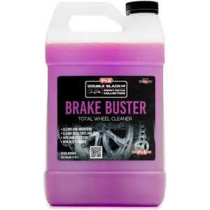 P & S Professional Car Detailing Brake Buster Wheel and Tire Cleaner - Non-Acid Formula, Safe For All Wheel Types, Removes Brake Dust, Oil, Dirt, Light Corrosion - 1 Gal Detailing Products Chemicals