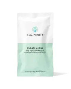 Femininity Smooth as Silk Soft Gel Supplement Naturally Restores & Improves Feminine Moisture + Health (Refill Sachet 30-Day Supply)