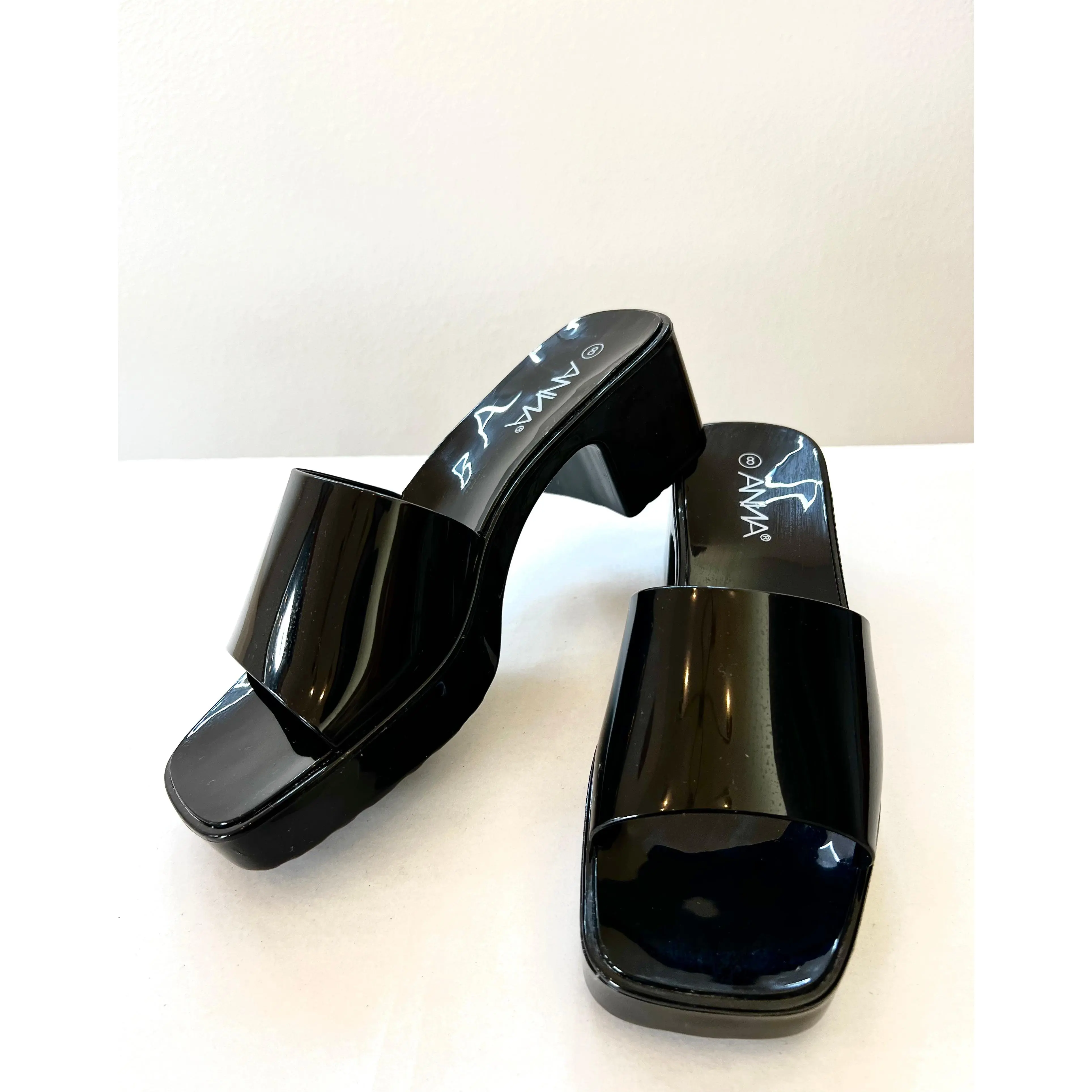 Black Jelly Heels Black Jelly Heels